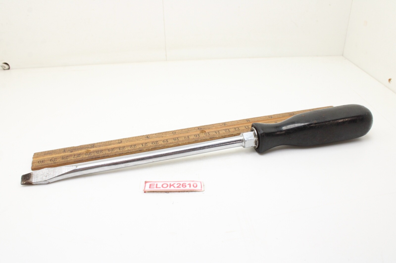 Unbranded 3/8″ x 8″ Slotted Black Hard Handle Screwdriver USA