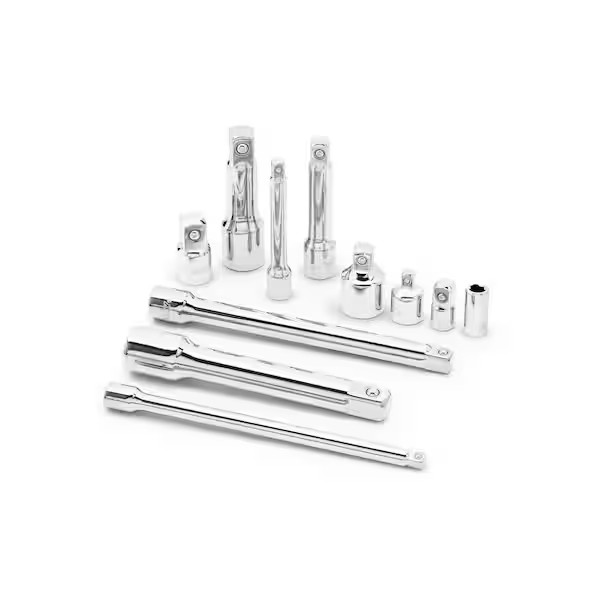 72 Tooth Ratchet and Accessory14 Piece Tool Set 1/4 in 3/8 in and 1/2 in Drives