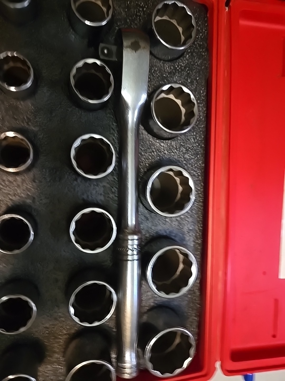Snap-on Deep Metric Socket Set 1/2″ Drive 32mm To 10mm 12 Point- Ratchet S832