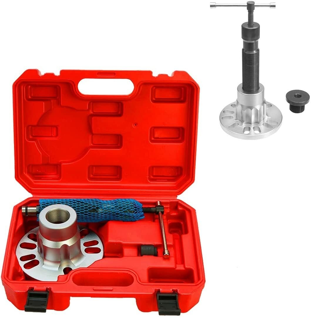 Hydraulic Wheel Hub Press Shaft Puller with Hammer Tool Kit 10 Ton 4 and 5 Hubs