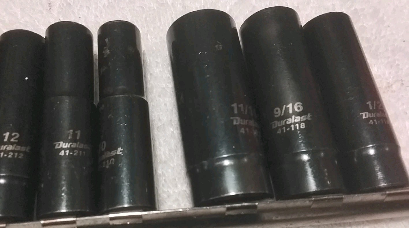 14PC DURALAST 3/8″ DRIVE SPLINE DRIVE SAE-METRIC DEEP/ SHALLOW IMPACT SOCKET SET