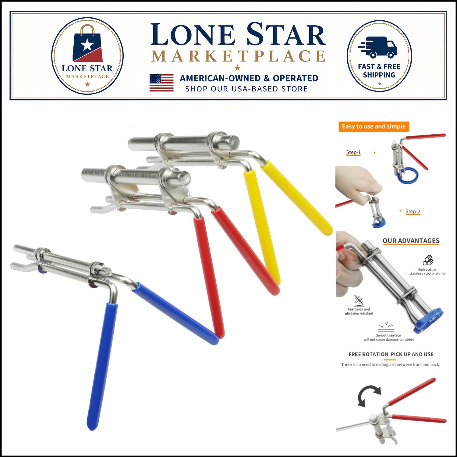 High-Quality Stainless Steel Hydraulic Seal Installation Tool – 3 Sizes Included