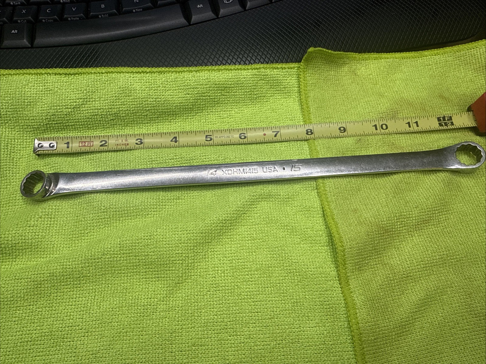 Snap-on XDHM1415 14mm x 15mm Metric 12 Pt. 15° Offset Double Box Wrench USA