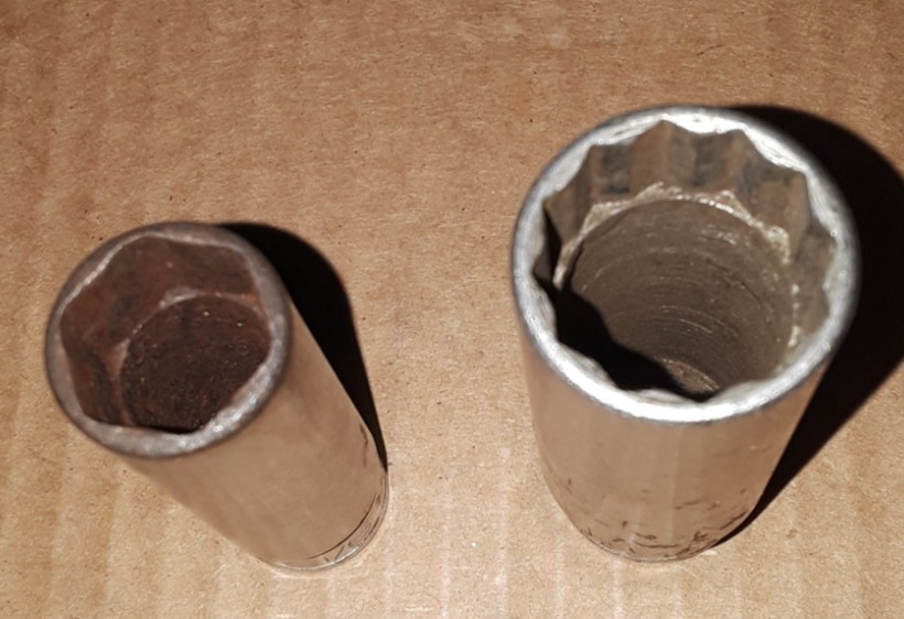 8 SnapOn Sockets 3/8 Impact 10, 15 1/4″D Chrome 7,10,11/32,3/8 & 3/8″D 9/16 3/4