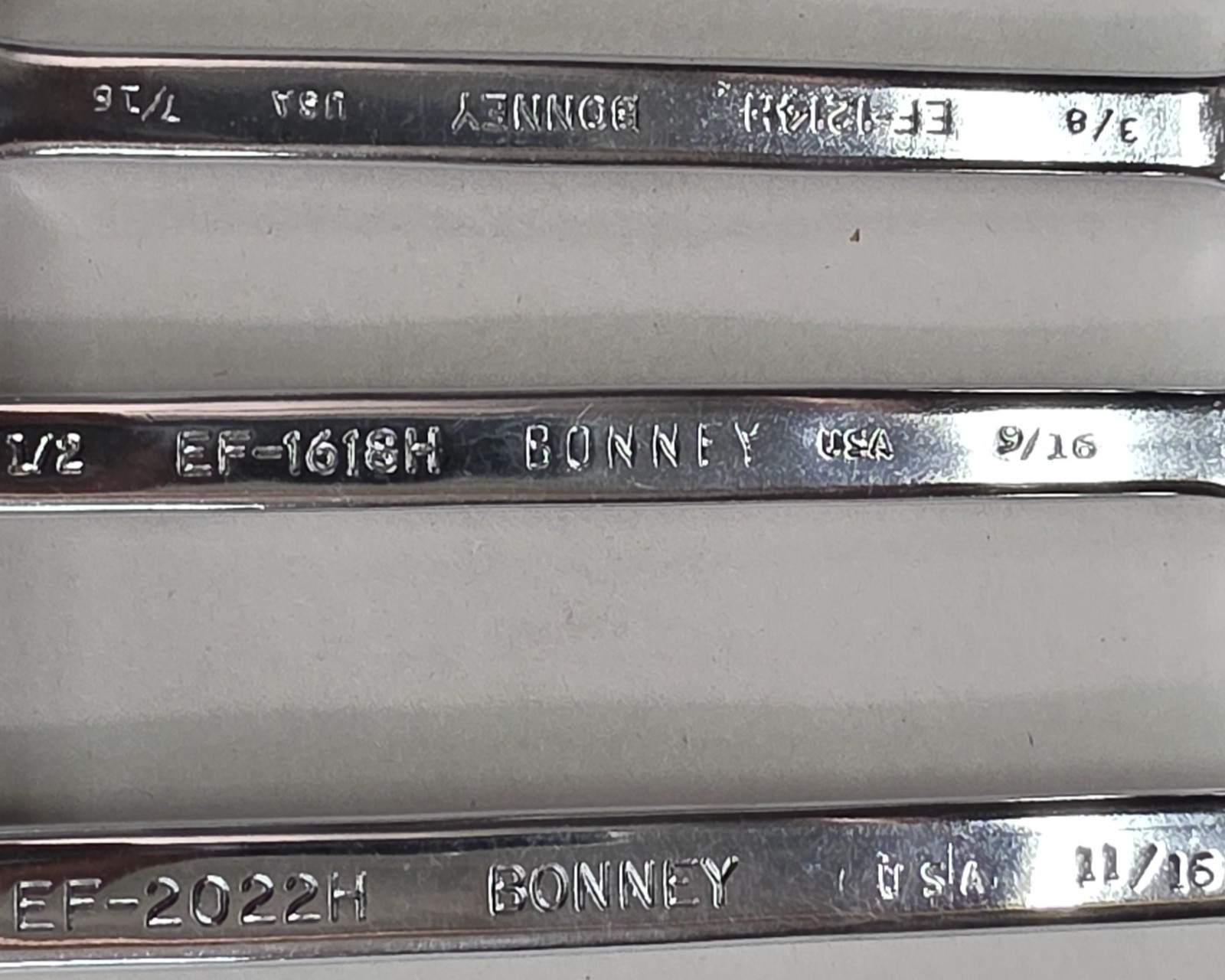 Bonney Tools 844-6358 3pc Flare Nut Wrench Set SAE 3/8-11/16 Dist. by JCPenney