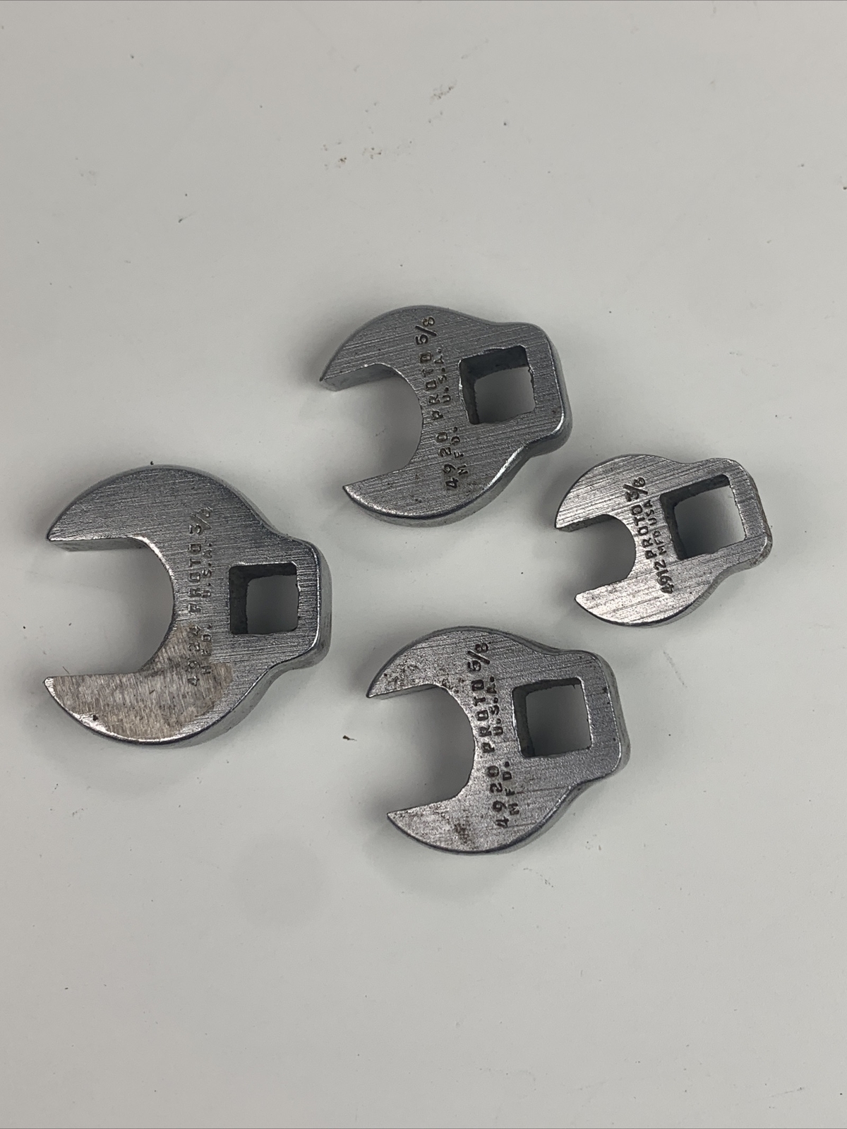 4 x Proto Crowfoot Wrenches – 3/8″ 5/8″ 3/4″ – 4912 + 4924 + 4920