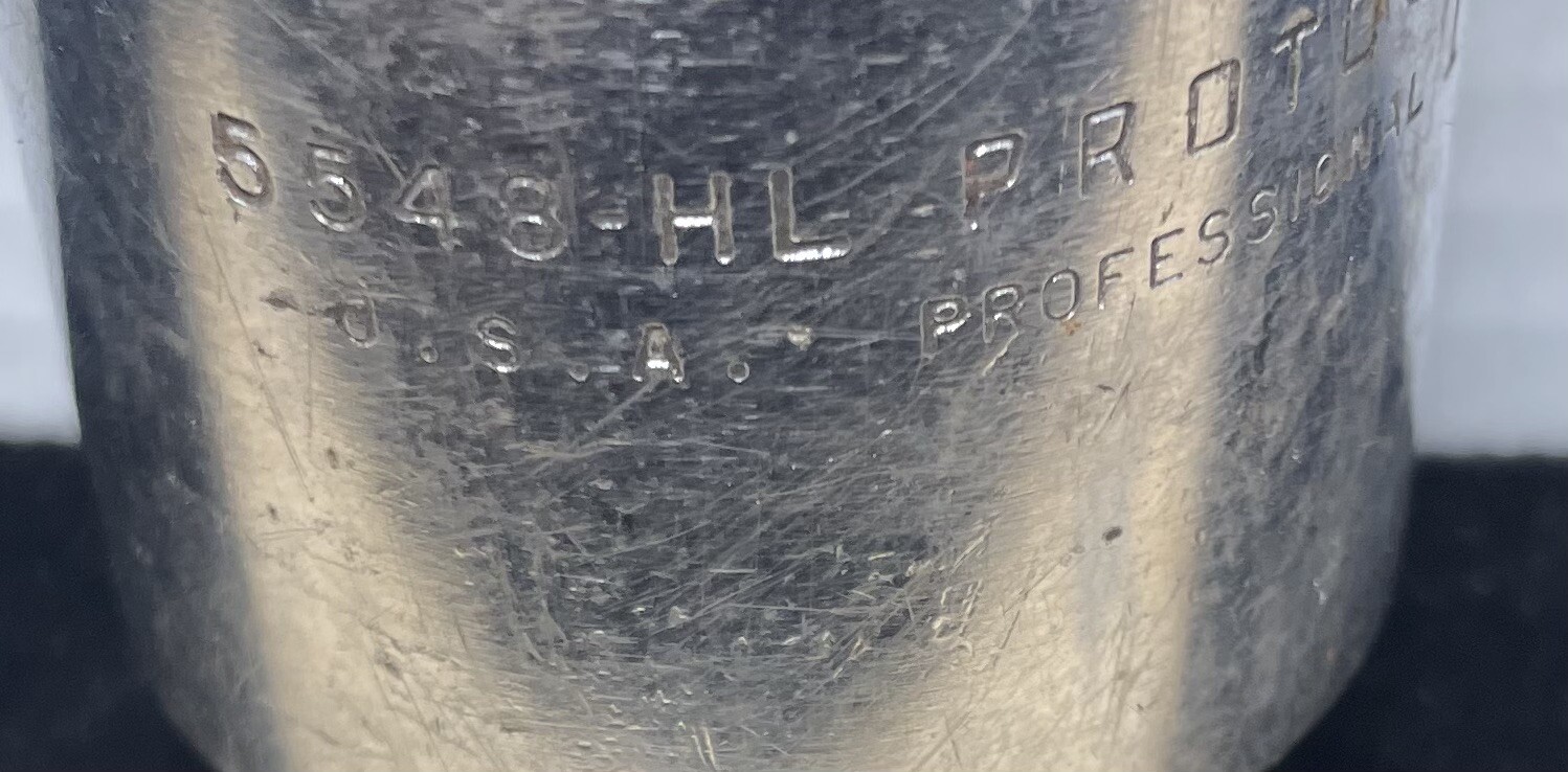 Proto 5548HL 1-1/2” 6 Point, Deep 3/4” Drive Chrome Socket, USA. 5548-HL