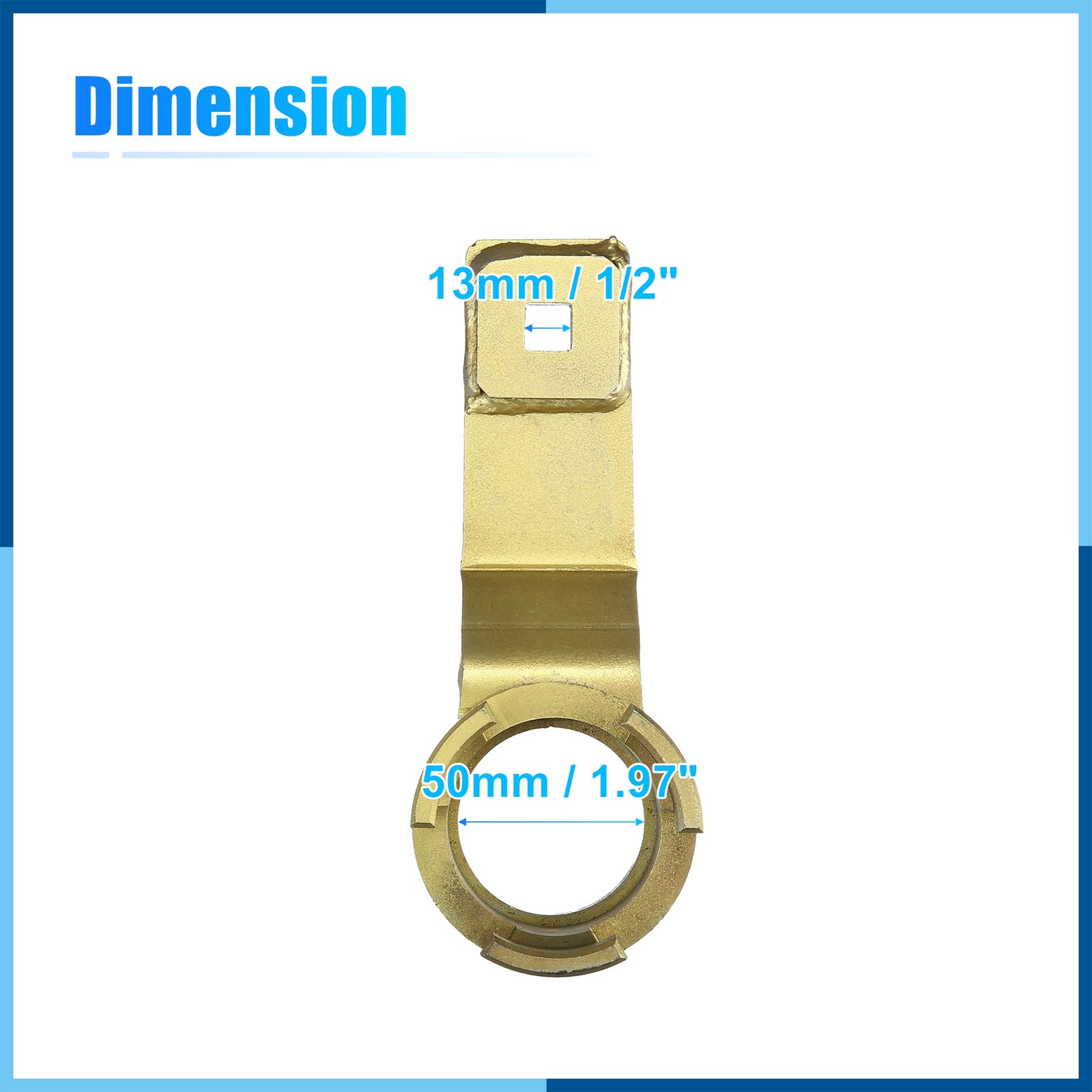 Crankshaft Pulley Holding Tool Replacement for Ford 1.8 2.0 2.3 Bronze Tone