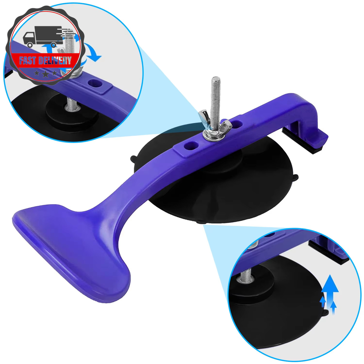 Upgraded 6Pcs Suction Cup Clamp Kit for Car Convertible Glass Windshield Top Rep
