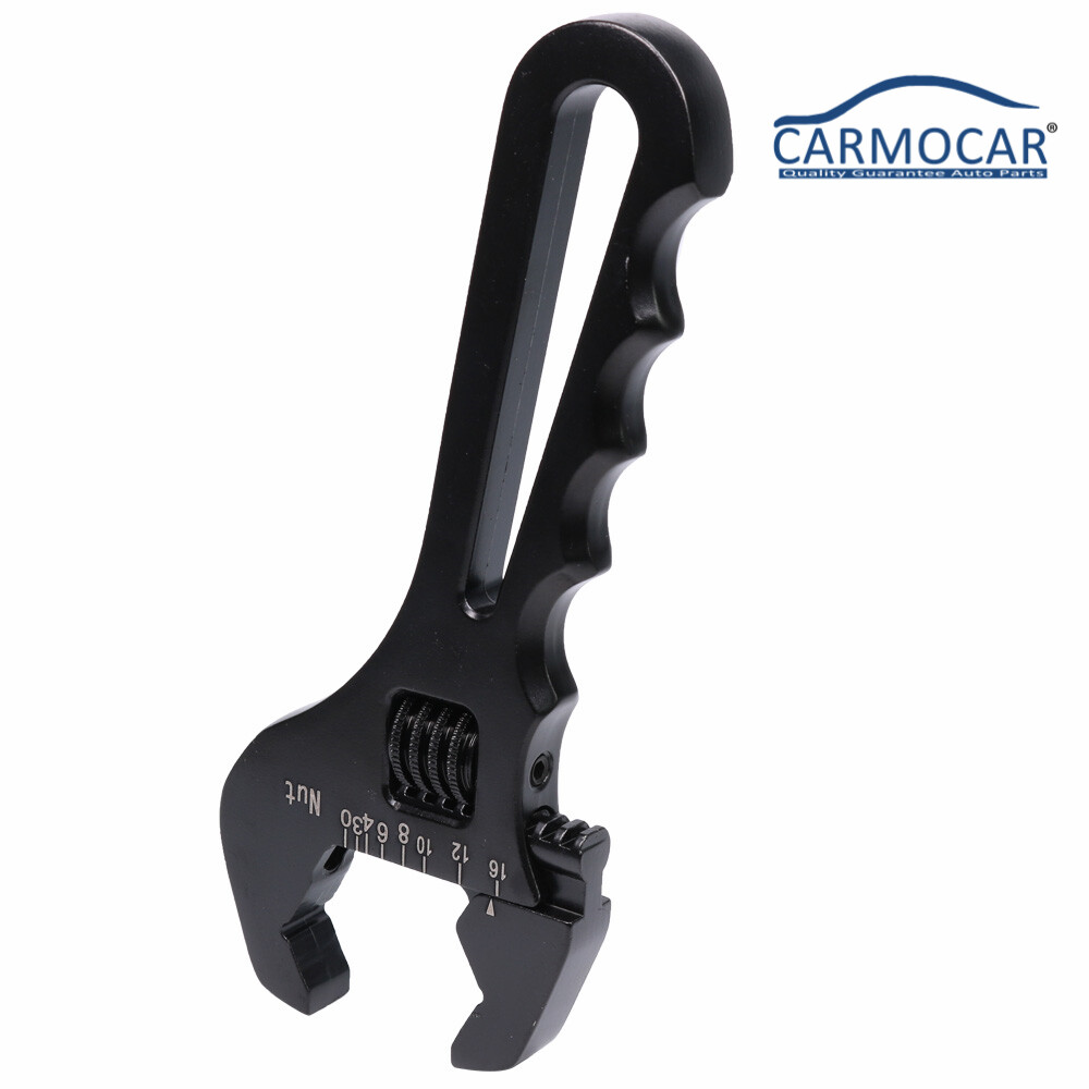 Adjustable Wrench Black Aluminum Tool Spanner 3AN-16AN for Hose End Fitting