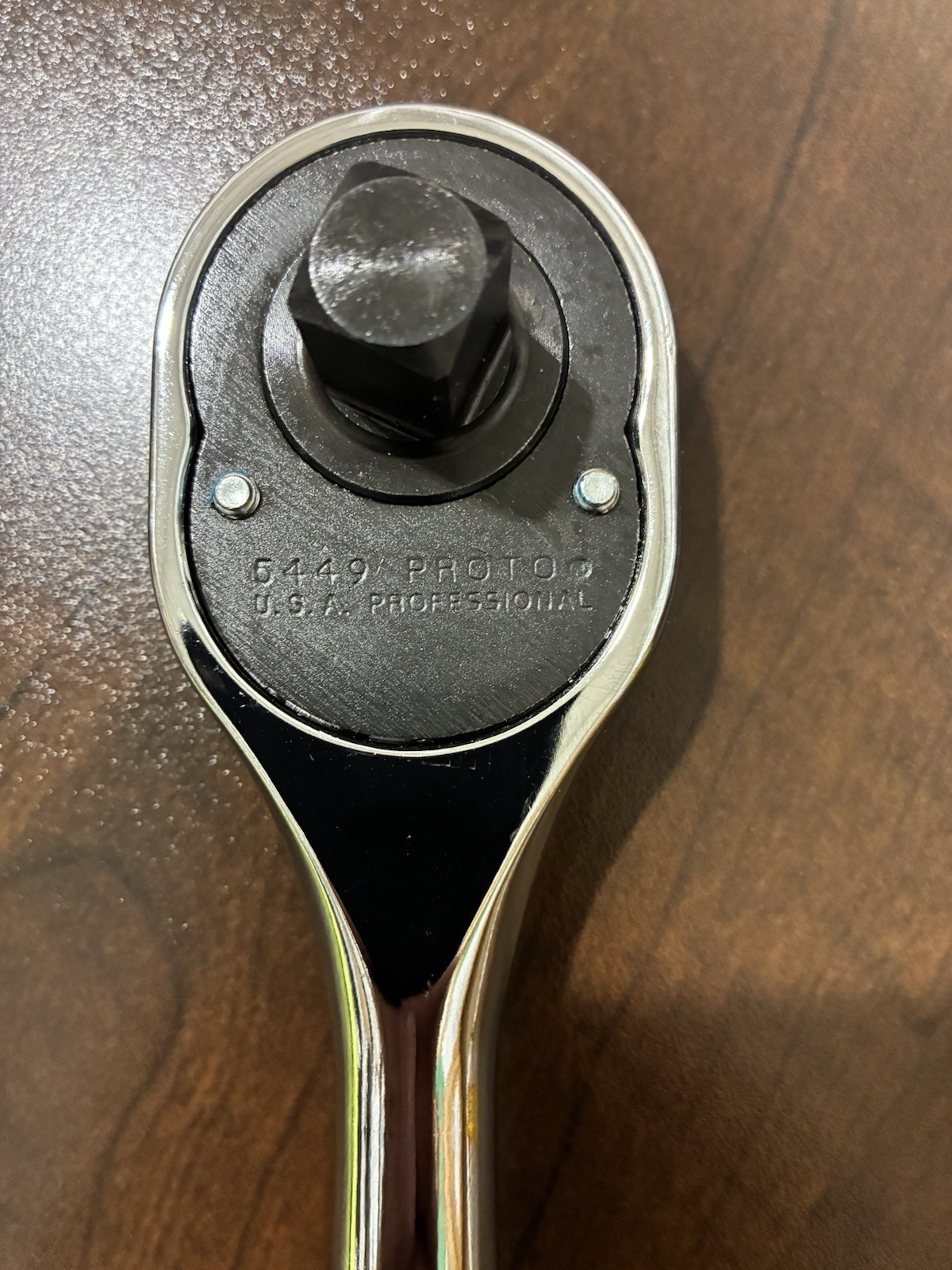 Proto Hand Ratchet Pear Reversible 10” 1/2 Drive Chrome