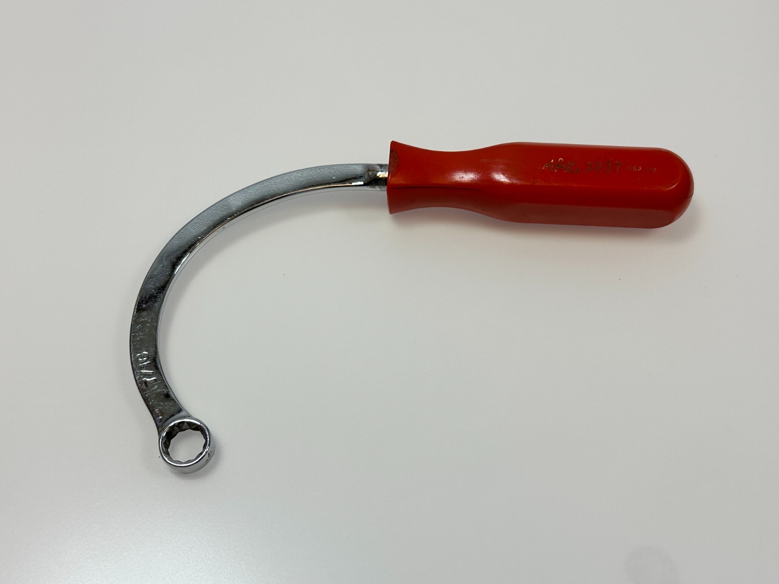 MAC Tools USA S237 7/16″ SAE Half-Moon Single Obstruction Wrench Red Hard Handle