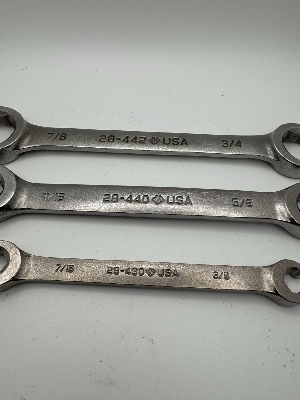 Armstrong 3pc Double Flare Nut Wrench Set ( 3/8”, 7/16”,5/8”,11/16”,3/4”,7/8”)