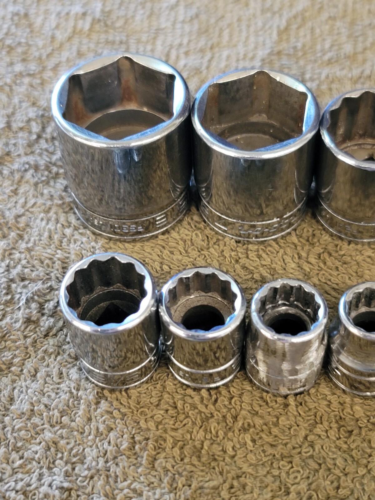 11 Snap-on F301 241 181 Socket Set 3/8″ Drive Sae 15/16 7/8 3/4 5/8 1/2 5/16 1/4