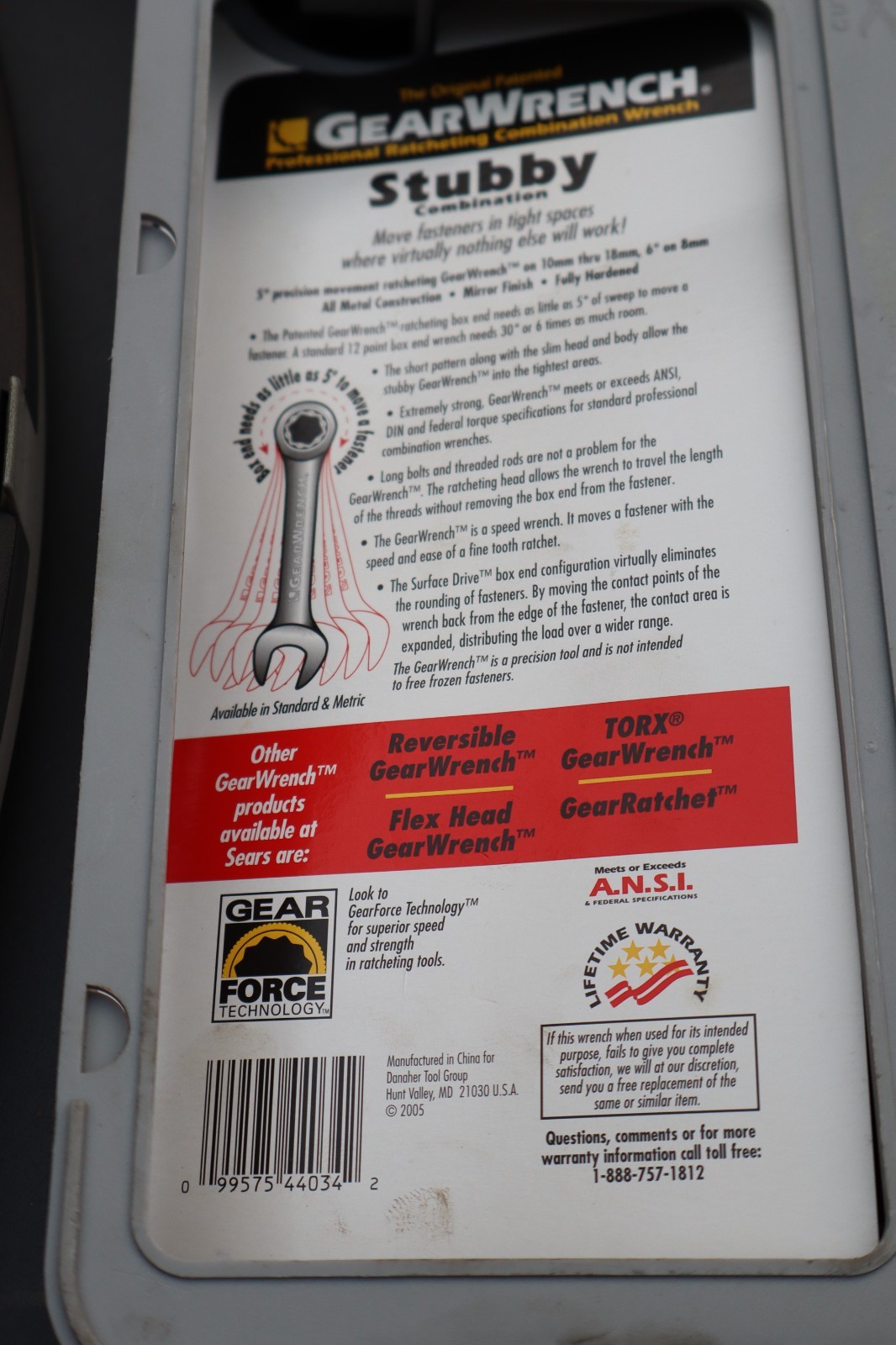 GEARWRENCH Combination Wrench Set Assortment 44000 44034