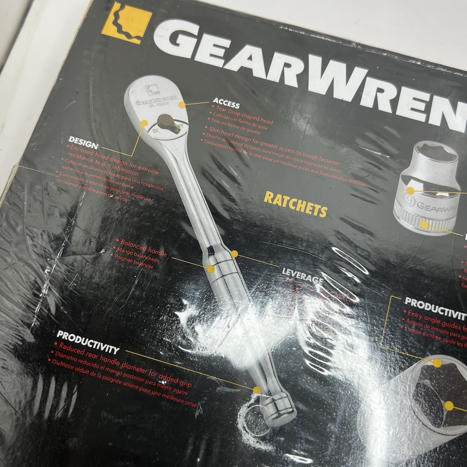 GearWrench 80569 30-Pc SAE 3/8″ Drive 6-Point Socket Mechanics Tool Set (Taiwan)