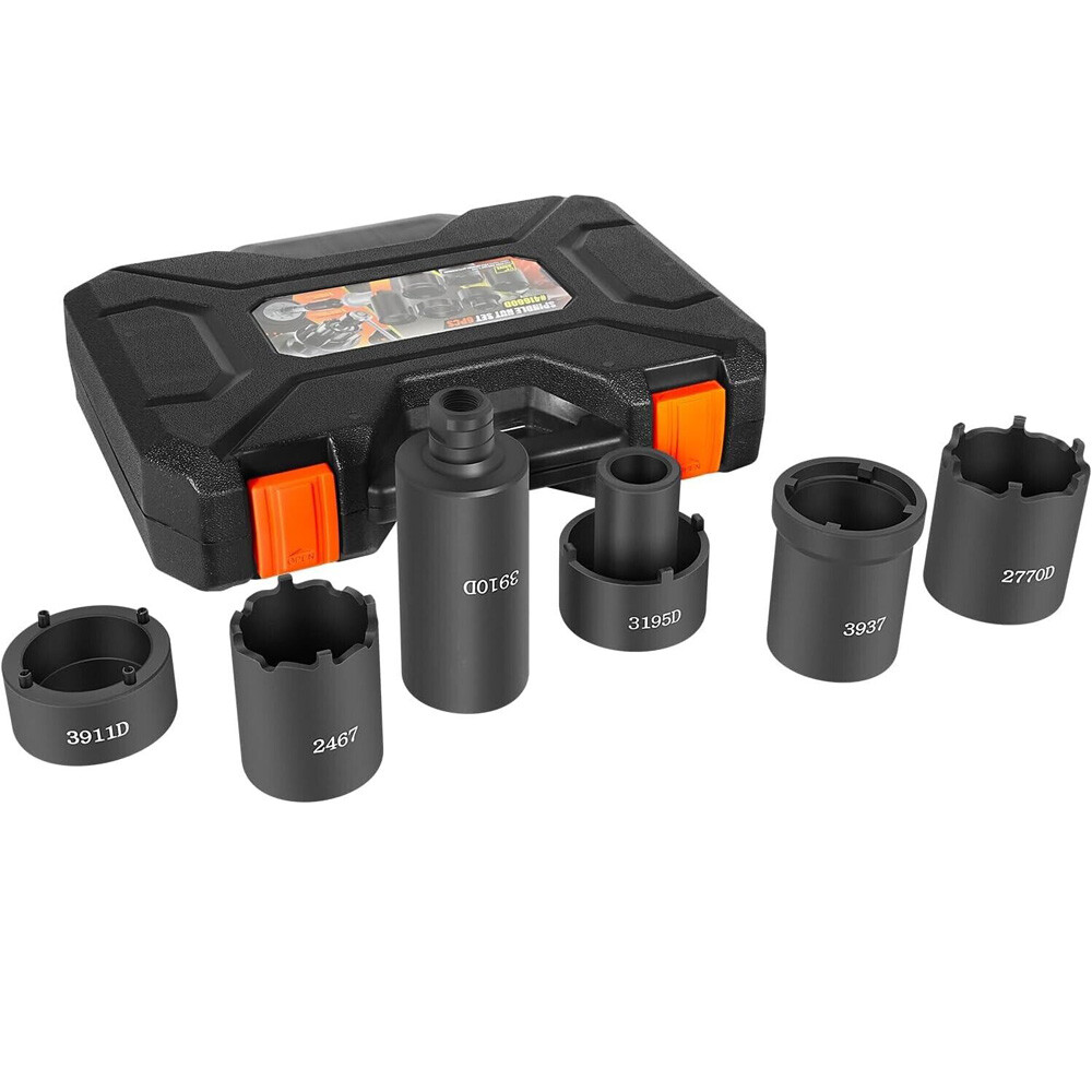 6pcs 41660D 4WD Axle Hub Nut Sockets Remover Spindle Puller For GM, Toyota, Ford