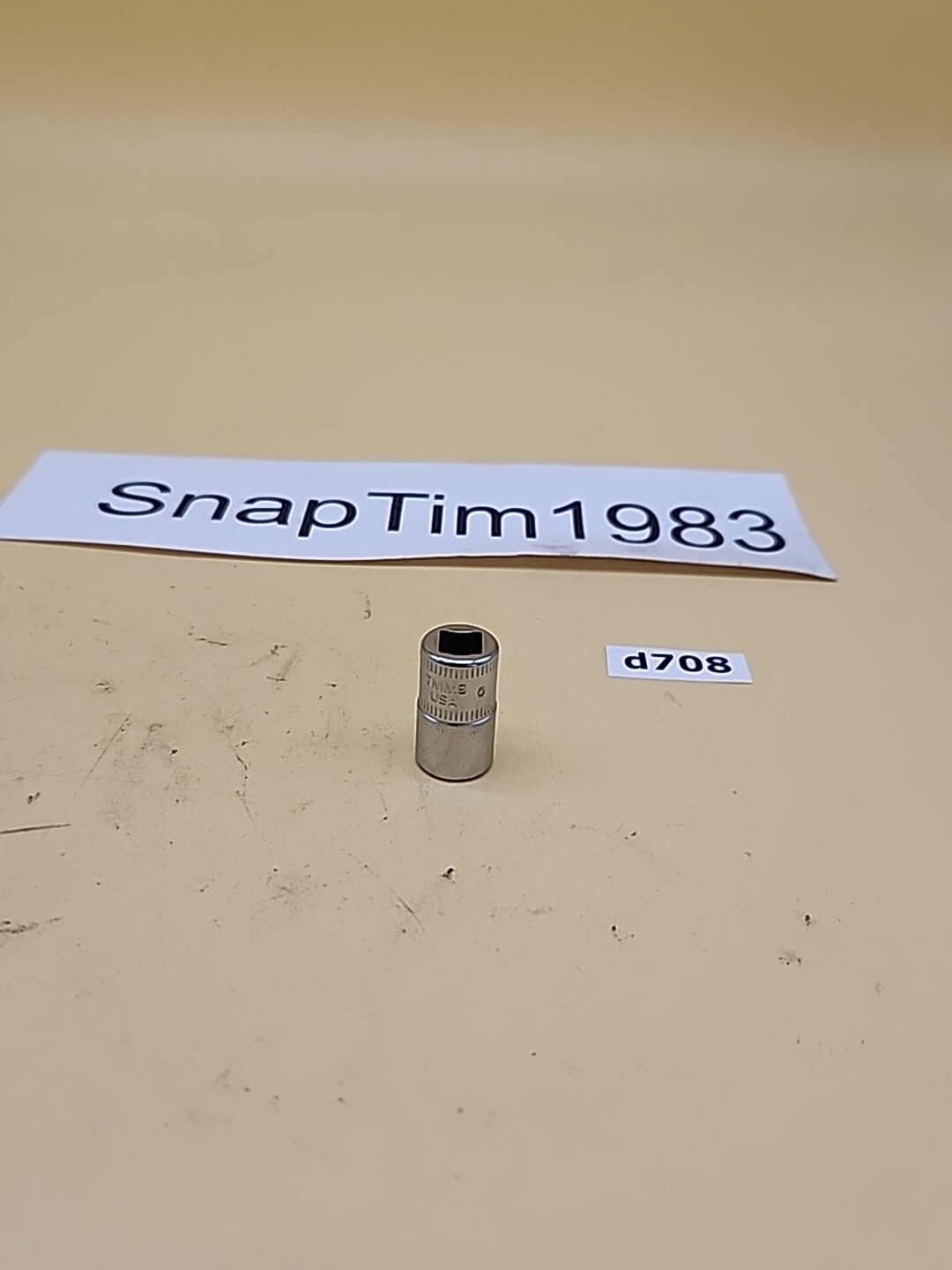 Snap-on TMM9 9mm 6pt 1/4″ Drive Shallow Chrome Socket Metric USA
