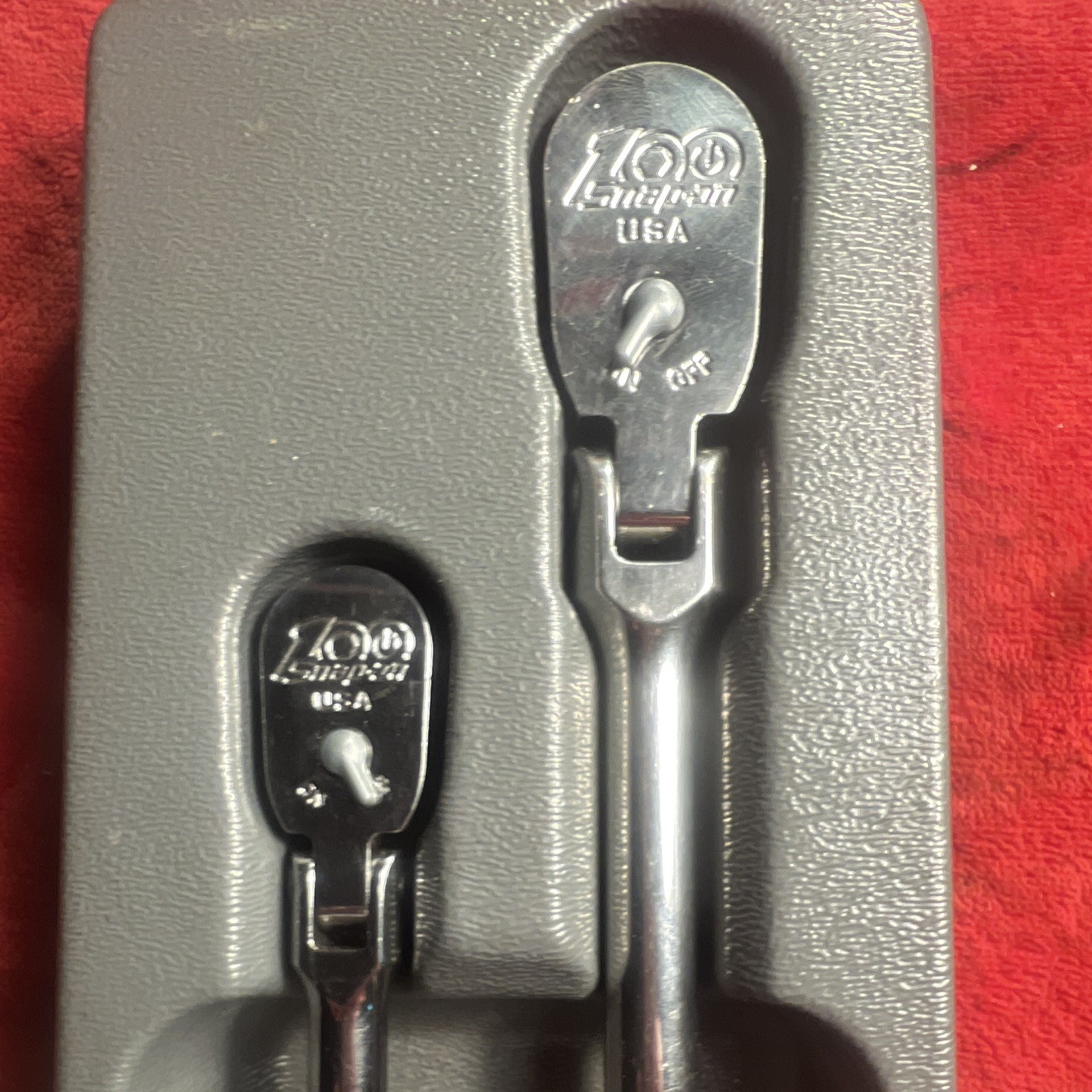 Snap On 100th Ratchet Set 3/8 & 1/4 Flex Head