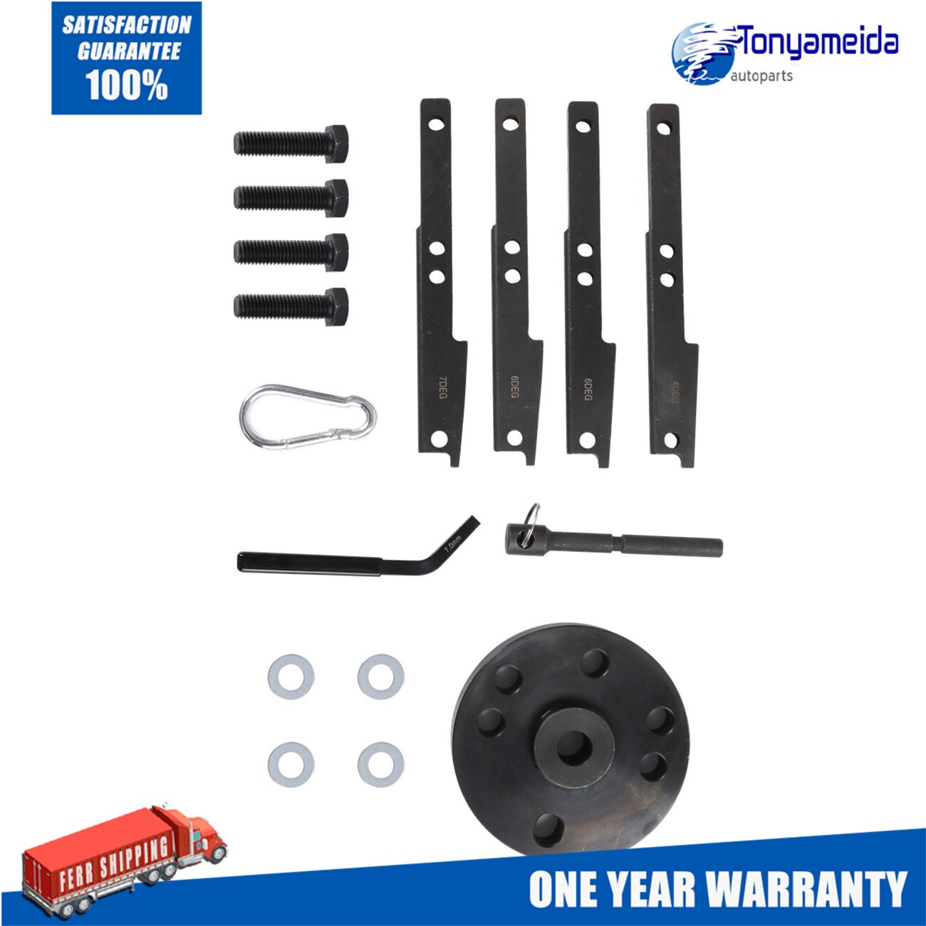 3163021 3163069 3163530 Cummins ISX QSX Timing Injector Cam Gear Puller Tool Kit