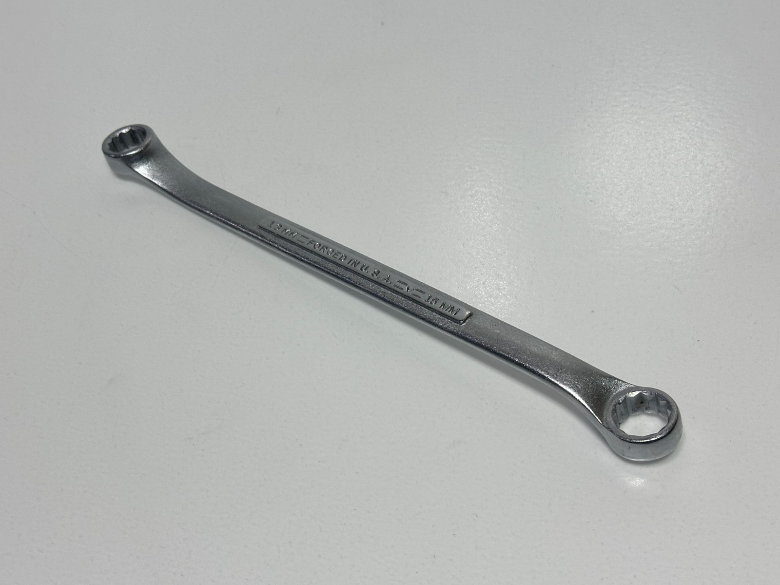 Craftsman USA V Series Metric 15mm x 13mm Offset Double Box End Wrench, 12 Point