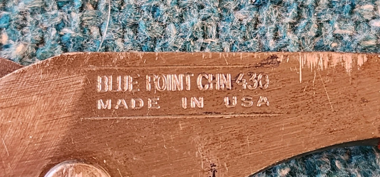 BLUE POINT CHN 430 10″ CHANNELOCK SLIP-JOINT PLIERS USA! Grind Marks Torn Grips.