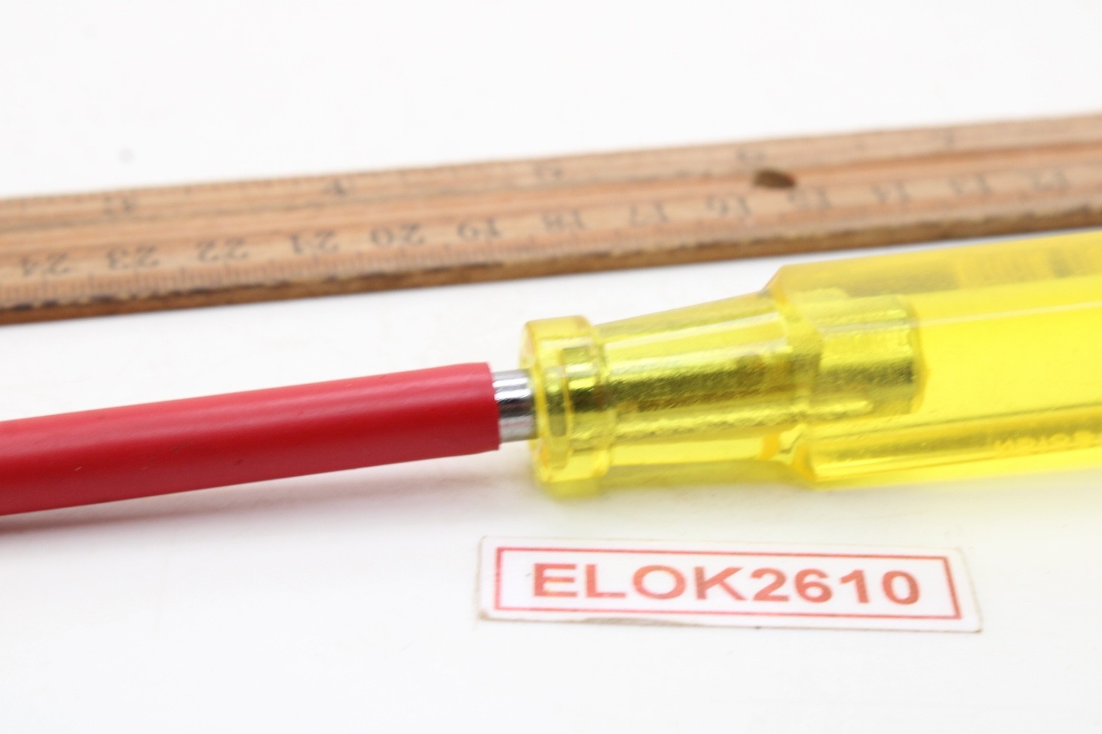 Snap-on ND 108 1/4″ 3″ Shank Red Insulated Amber Handle Nut Driver USA