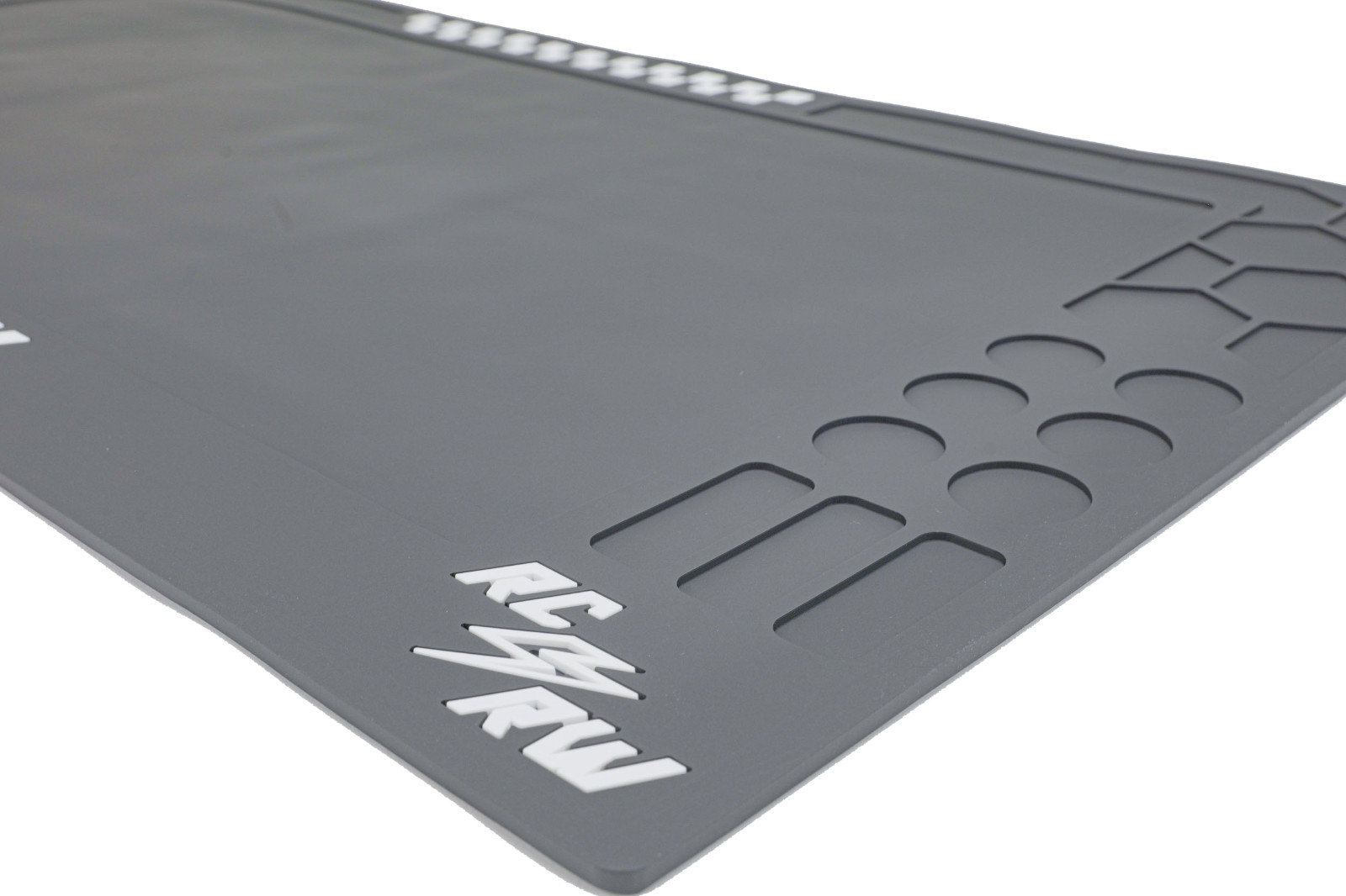 TrackPack – RC Raceworx Worx Pit Mat in Black & White + MAX Guard Soldering Mat