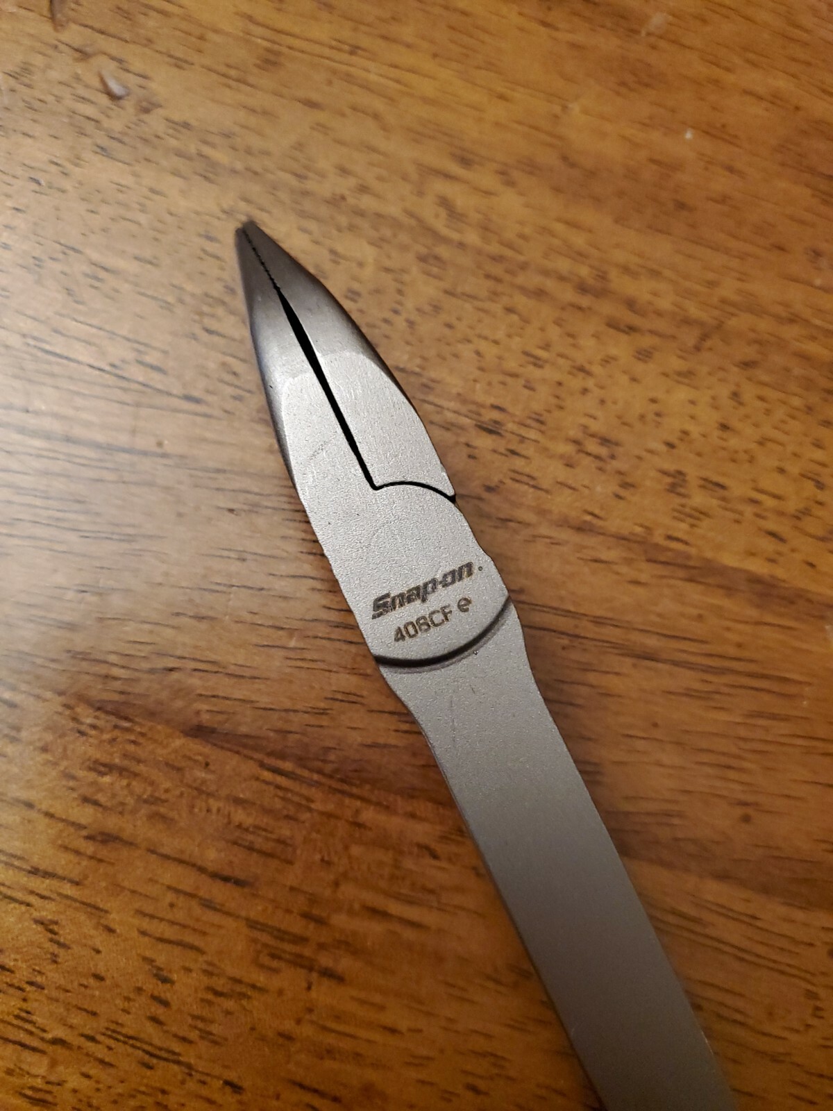 *NEW* Snap On 408CF – 9” Red Stork Bent Needle Nose Pliers FREE SHIPPING