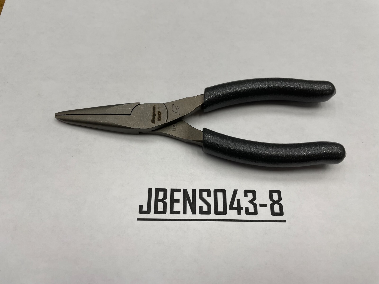 Snap-on Tools USA NEW DARK TITANIUM 6″ Soft Grip Needle Nose Pliers 95ACFDT