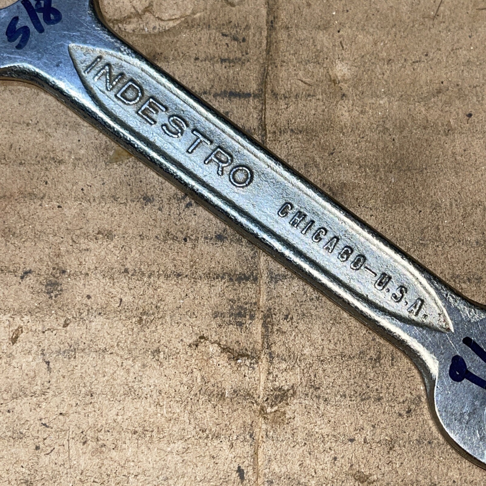 Vintage Indestro USA Select 5/8 in X 9/16 in Open Face Wrench modified Tappet