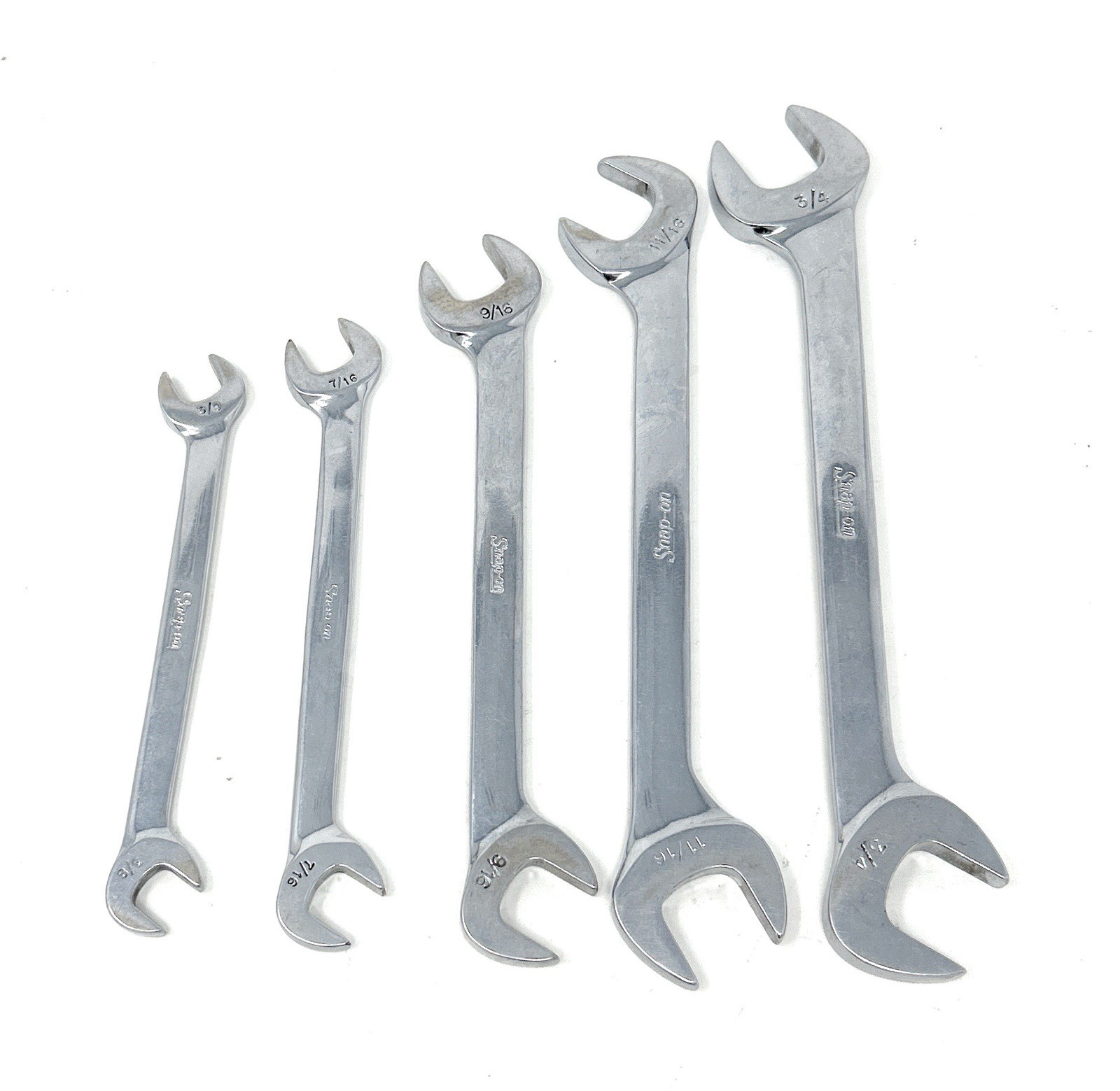 Snap-On 5pc Wrench Set: VS12-3/8, VS14-7/16, VS18-9/16, VS22-11/16, VS24-3/4