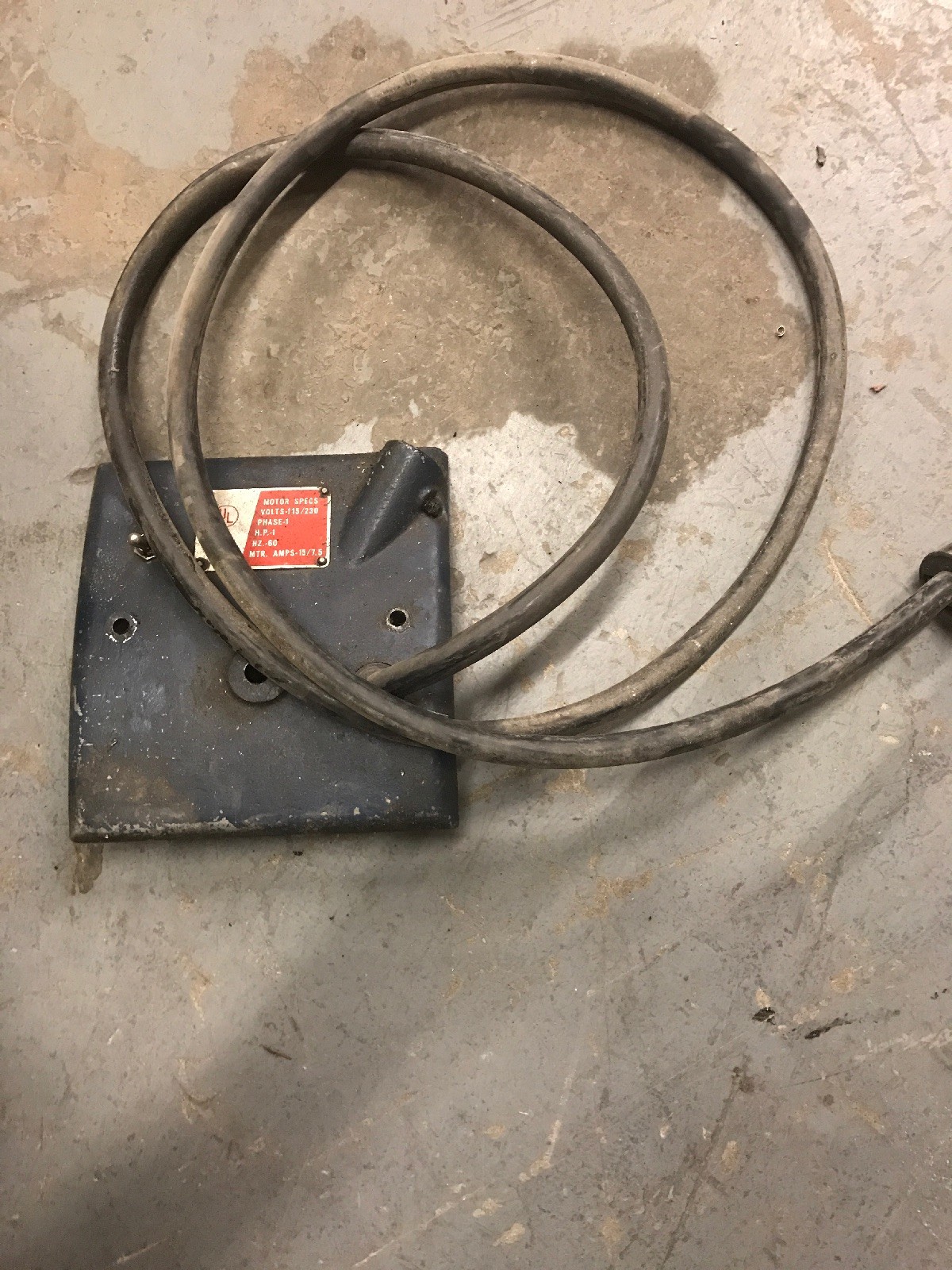 Ammco Brake Lathe Electrical Panel-Power Switch-Wall Cord-Pigtail Cord Free Ship
