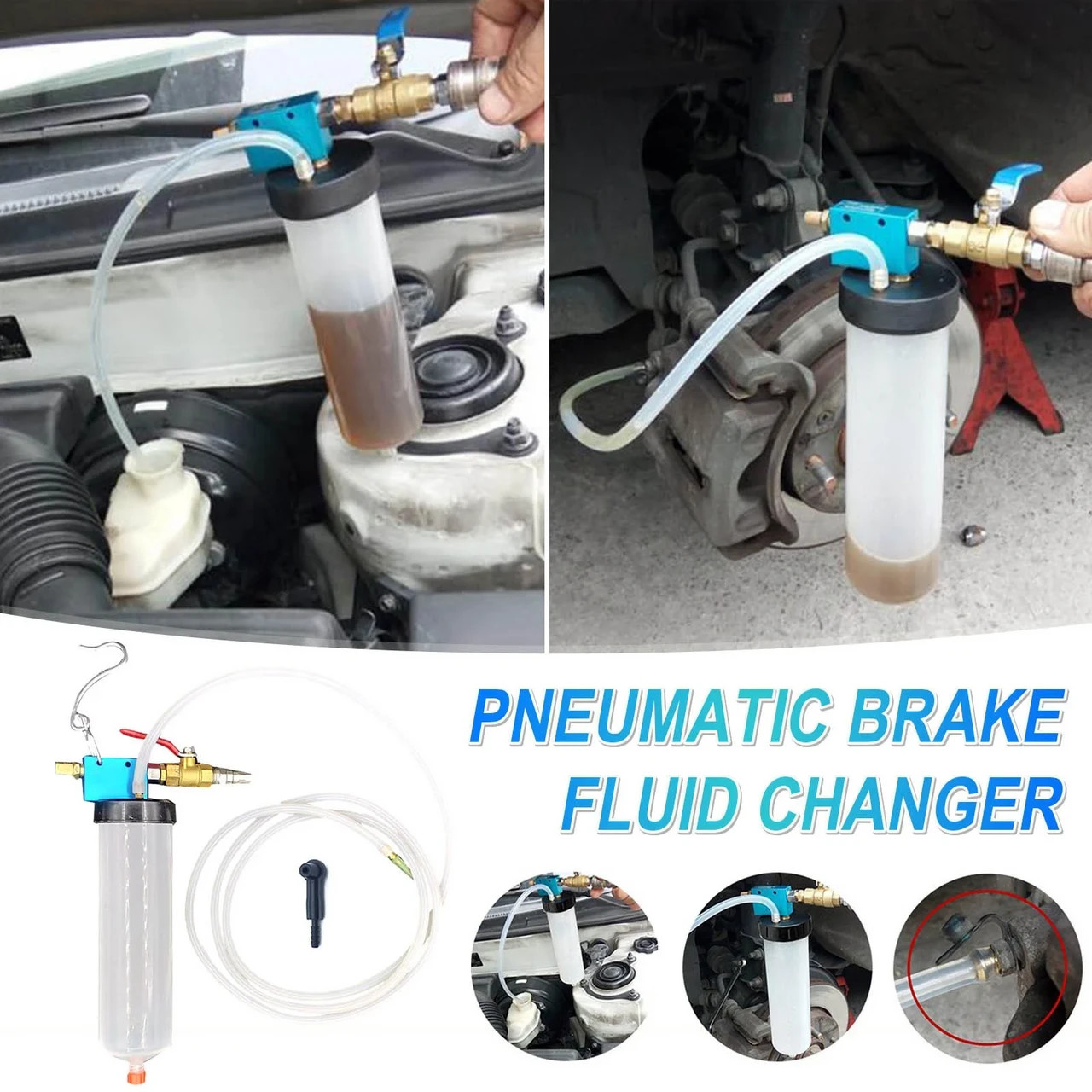 Vacuum Brake Bleeder Car Vehicle Tank Fluid Oil Change Extractor Pump Equipment