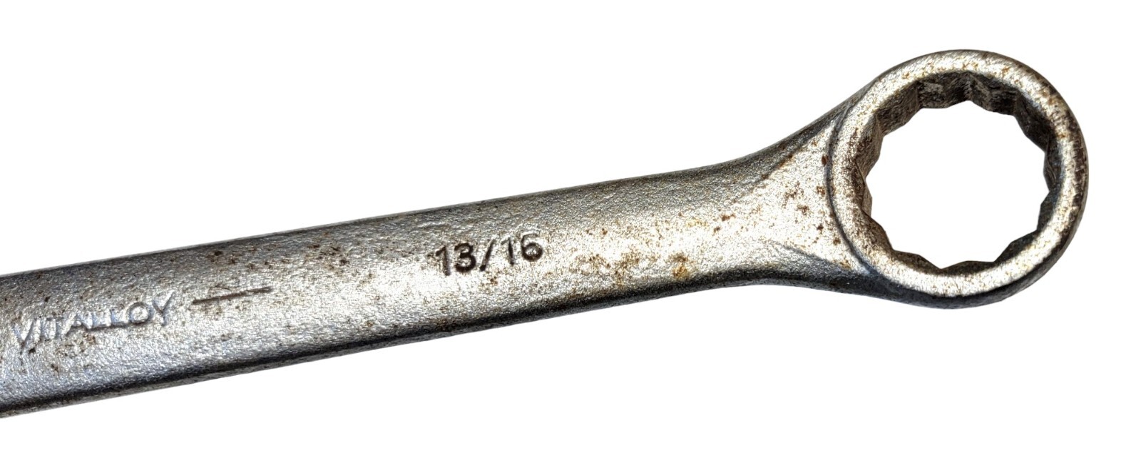 Vintage Billings Vitalloy USA 1167-A 13/16 SAE 12 Pt. Open Box End Wrench