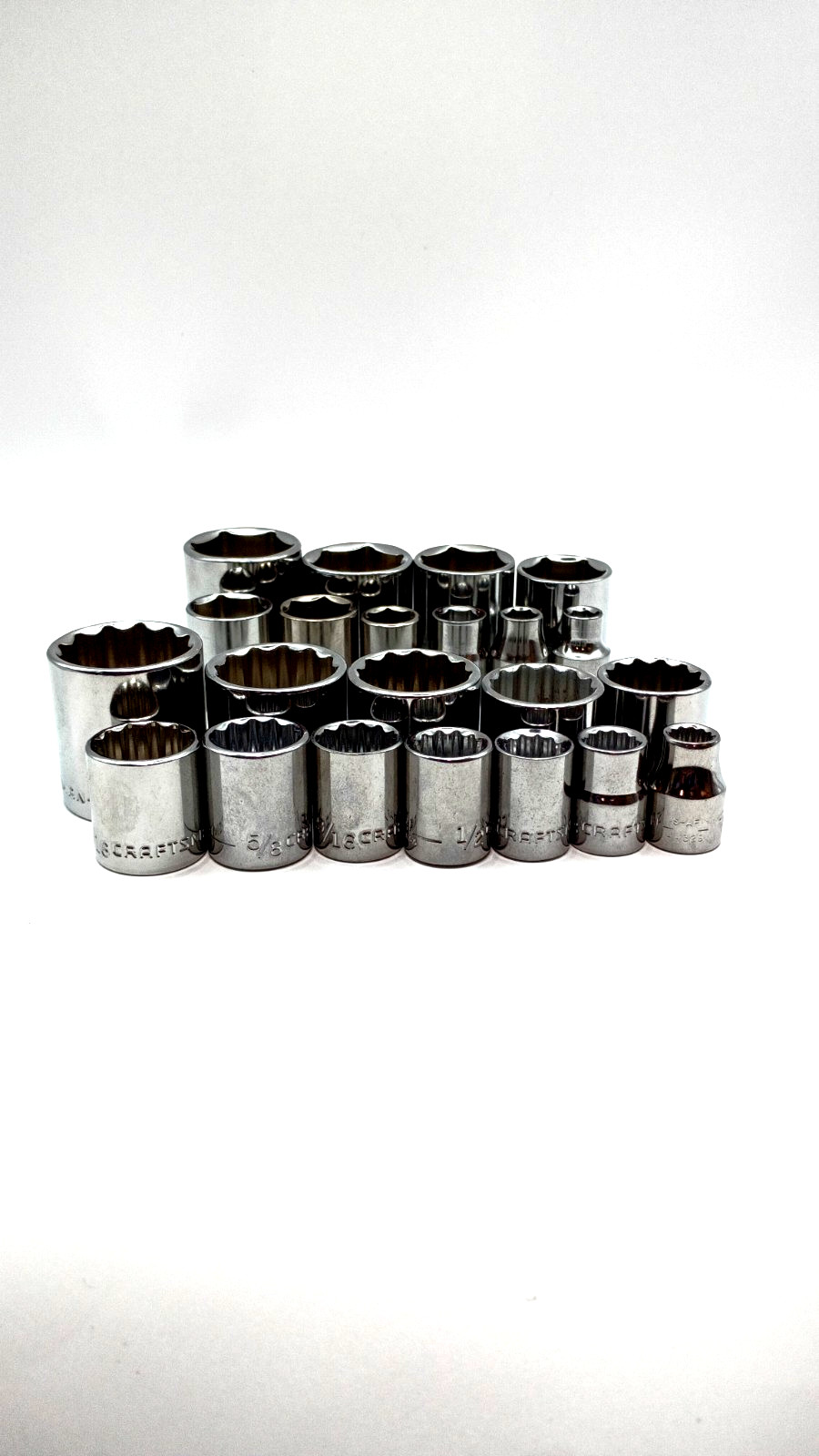 Craftsman Lifetime Warranty S-AF 3/8″ Drive SAE 12 And 6 Point Socket Set