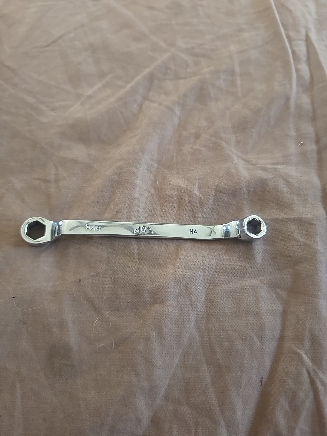 Vintage MAC 1/4” x 5/16” 6 Point Chrome Box End Wrench BOH810 H1 USA 🇺🇸