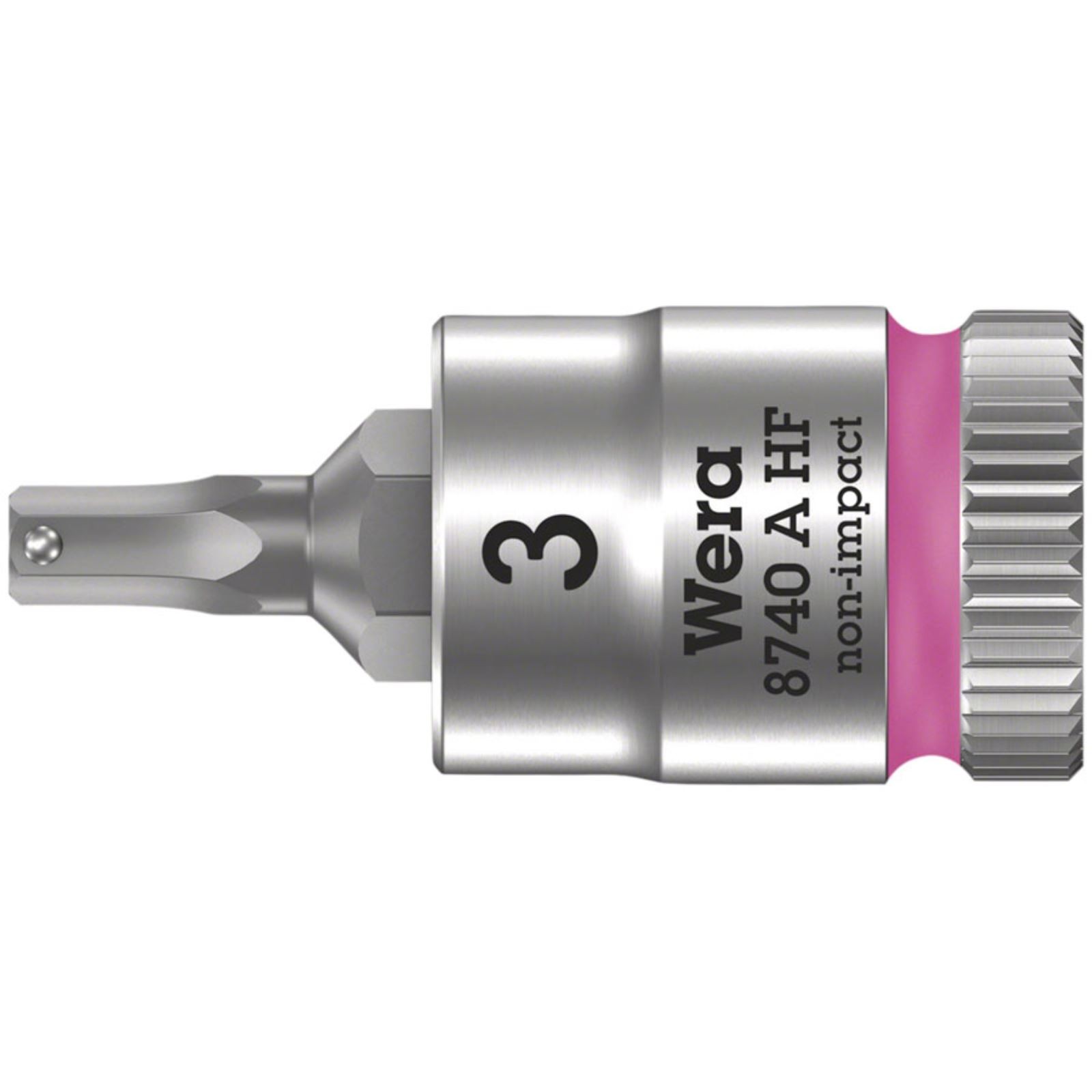 Wera 8740A HF Zyklop 1/4» Drive Hex 3.0 x 28mm with HF 05003332001