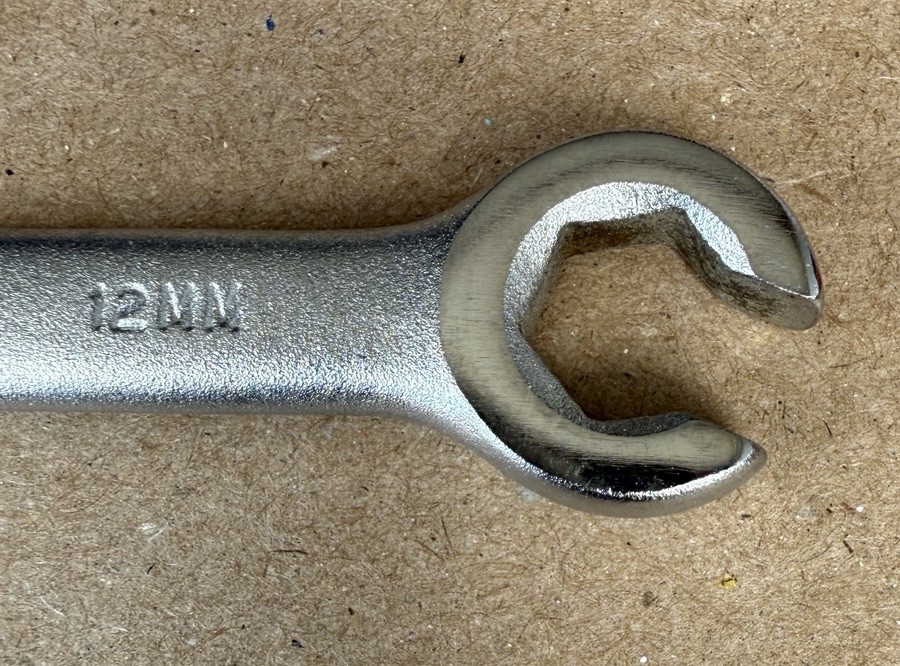 Blackhawk 11mm x 12mmMetric Flare Nut / Line Wrench Satin Chrome ZW-1200 USA NEW
