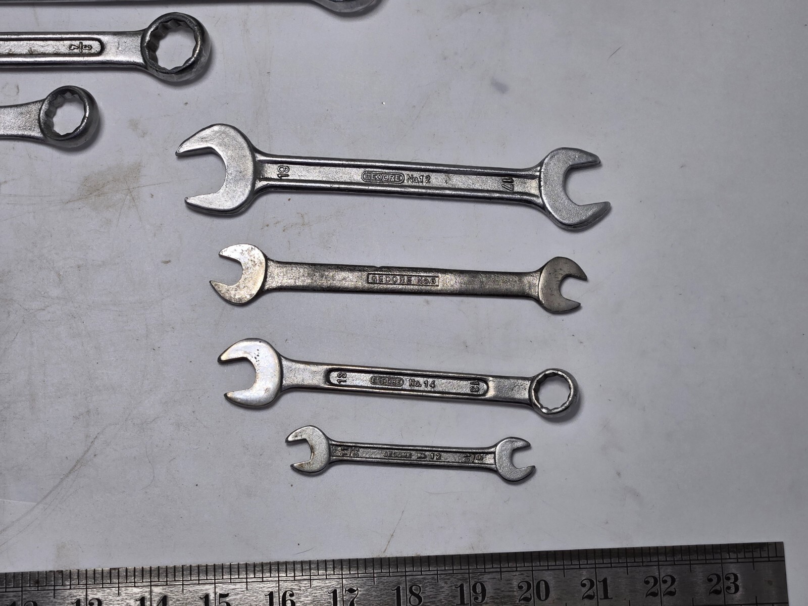 Gedore SAE & Metric Combination & Double Wrench Lot of 15 * Made In India *