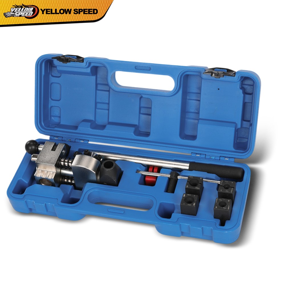 Brake Pipe Flaring Tool Kit 45 Degree Flare Tubing Tool Set with Storage Case