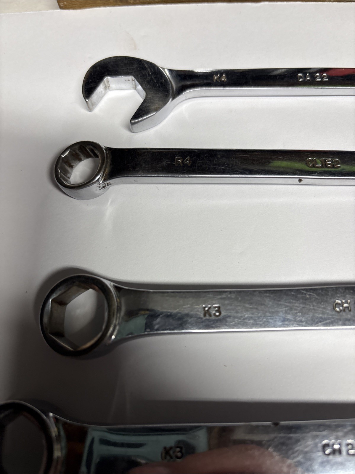 MAC Tools Combination Wrenches CH26, CH22, CH20, CL162 & DA22 USA Lot Of 5