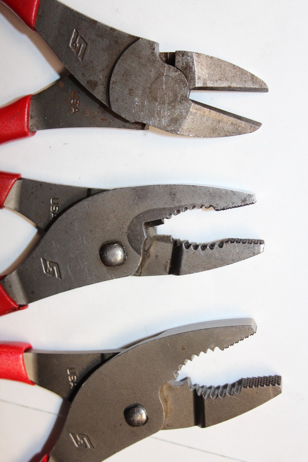 SNAP-ON TOOLS 3 pc 8″ Talon Grip™ Slip-Joint Pliers & Diagonal Cutter Set USA