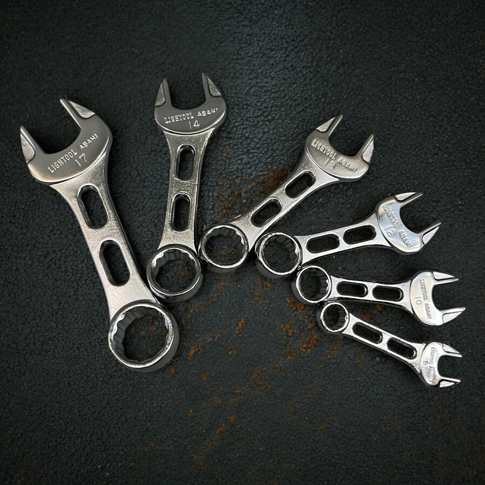 ASAHI individual LCWU Mini Combination Wrench 8mm-17mm Made in Japan,USA shipper