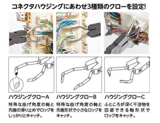 KTC AD101 Connector housing pliers 3 claw set Kyoto Machine Tools Japan
