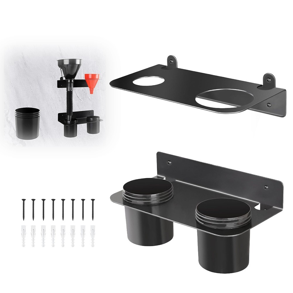 Wall Mounted Funnel Holder for Garage Workshop Oil Leak and Storage