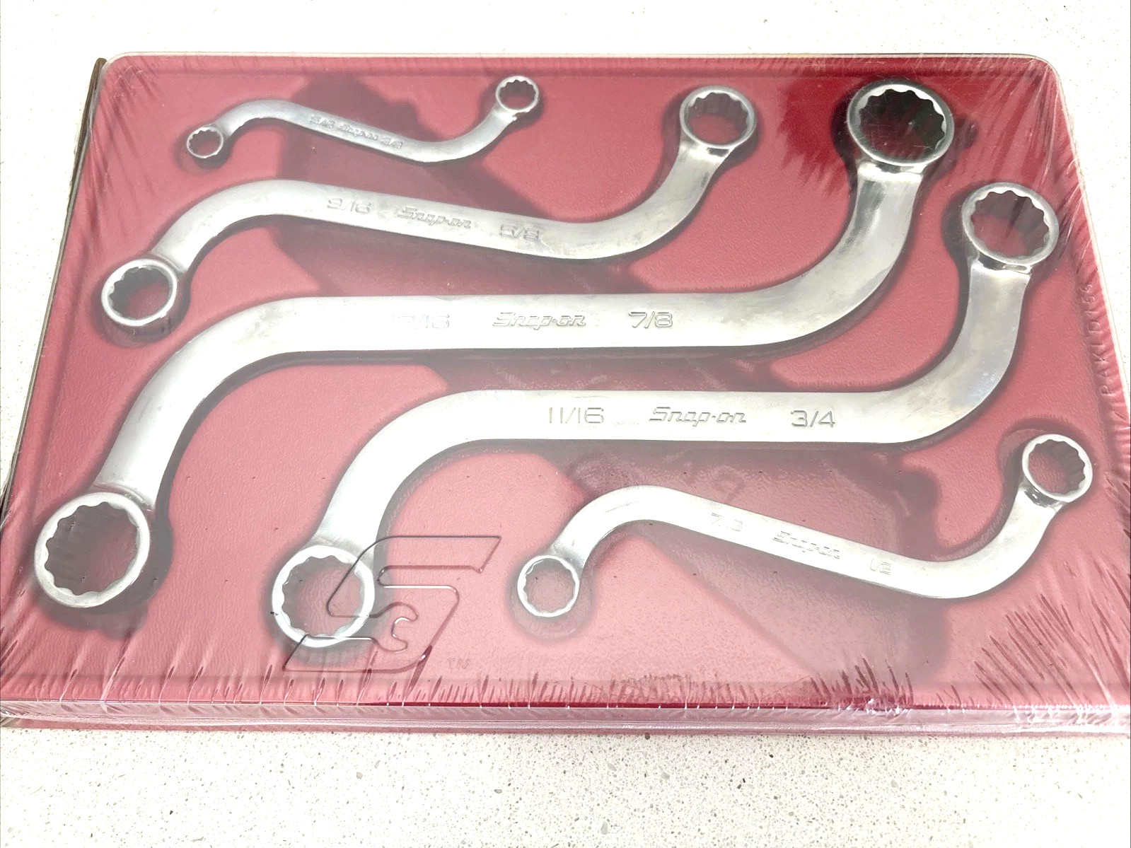 NEW Snap-on™ 5/16″ to 7/8″ 12-point box S-Shaped Obstruction Wrench Set SBX605