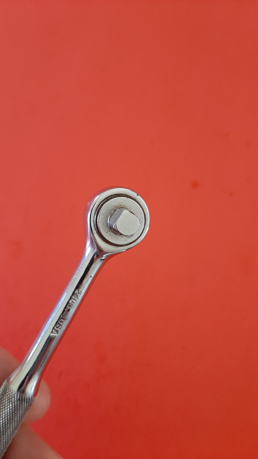 Nice Vintage Wright Tools No. 2400 Chrome Reversible Ratchet 1/4″ Drive USA Tool