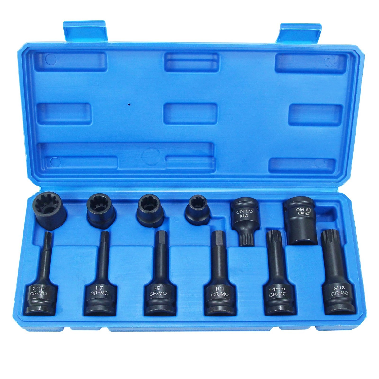 12PCS Brake Adjusting Tool Set – Caliper Socket Kit for Audi VW BMW Benz Ford, M
