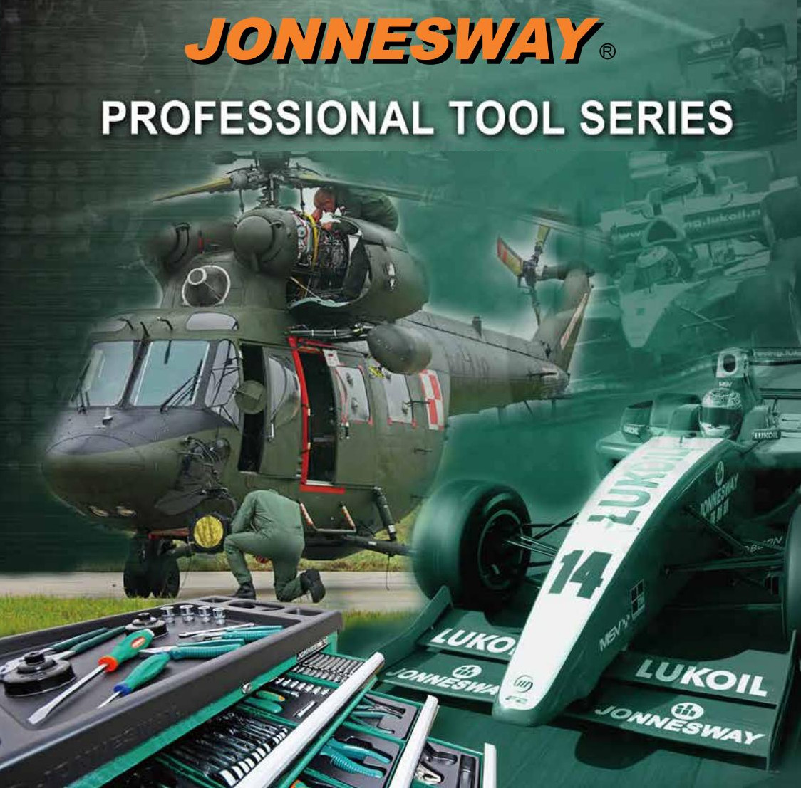 Jonnesway W25108S 8 Pcs Open end Wrench set Metric 6-22 mm
